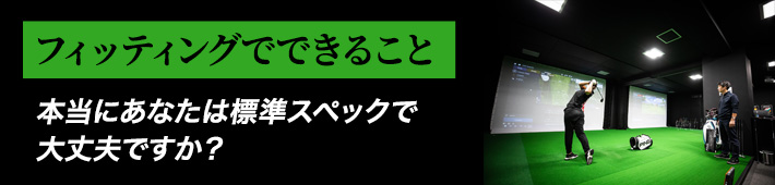 PINGフィッティングでできること