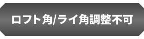 ロフト角/ライ角調整不可